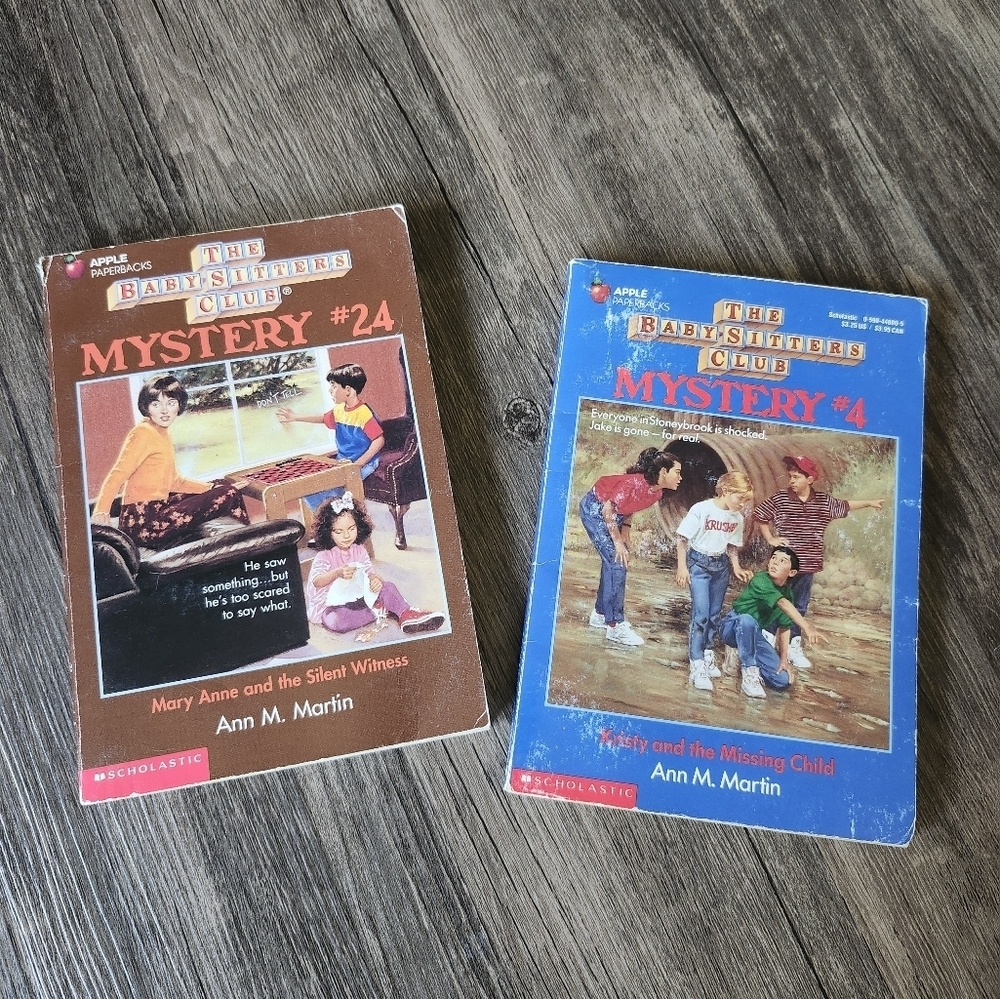 Vintage Scholastic The Baby-Sitters Club Mystery Book Bundle